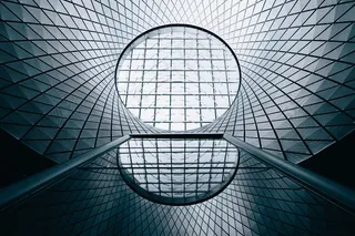 高级，建筑，城市，几何，玻璃，工业，现代，单色，模式，反射，结构，城市，Windows