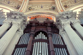 建筑,管风琴,圣彼得宝座,藻井,商场,巴塞罗纳