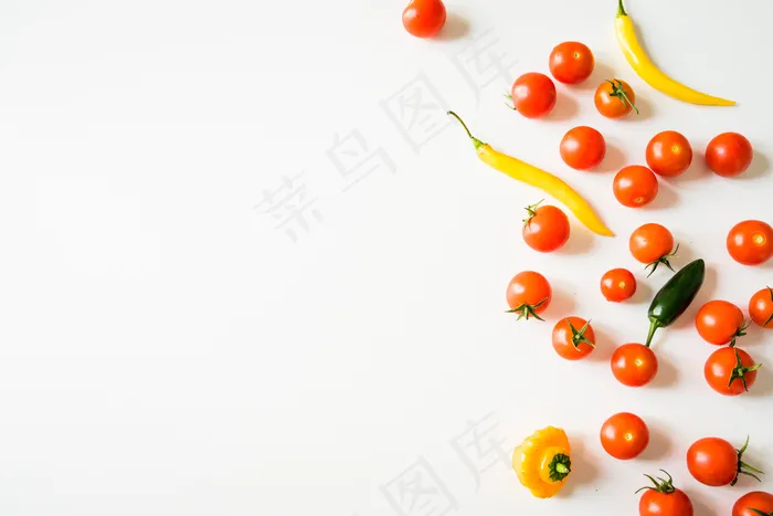 背景，樱桃番茄，特写，烹饪，节食，新鲜，水果，健康饮食，成分，叶，有机，红色，成熟，蔬菜，素食，维生素