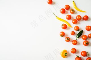 背景，樱桃番茄，特写，烹饪，节食，新鲜，水果，健康饮食，成分，叶，有机，红色，成熟，蔬菜，素食，维生素