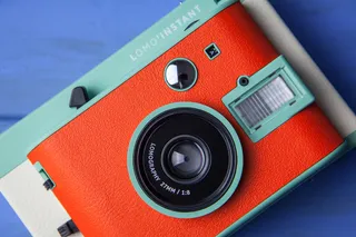 蓝色，相机，最小，红色，复古