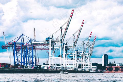 轮船,天空,街道,港口码头,营口港,货物