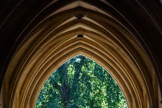 摘要，拱门，牌楼，建筑，城市，设计，外墙，华丽，路径，模式，走道