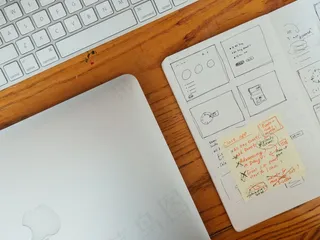 艺术，抄送，计算机，创意，设计，高分辨率，Mac，Macbook，显示器，笔记本，学校，屏幕，素描，股票照片，研究，用户体验，Ux，Webwireframe