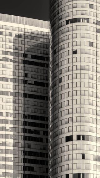 建筑物，城市，特写，不饱和，市中心，单色，办公室，摩天大楼，城市，Windows，工作场所