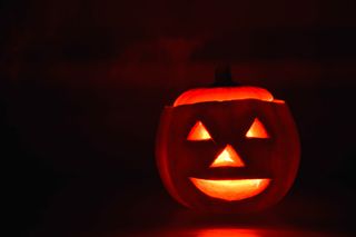 秋季，蜡烛，雕刻，切，秋天，发光，万圣节，快乐，光，南瓜，微笑