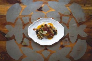 菜，食品，膳食，高架，盘子，盘子