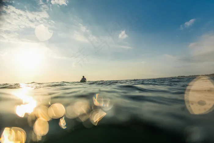 巴厘岛，滴眼液，乐趣，海洋，海，天空，飞溅，冲浪，浪潮，水，波