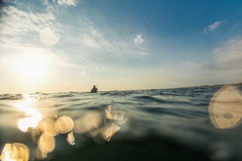 巴厘岛，滴眼液，乐趣，海洋，海，天空，飞溅，冲浪，浪潮，水，波