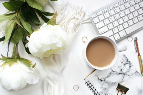 咖啡，计算机，花卉，科技