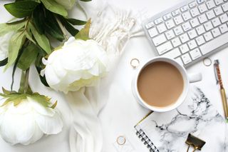 咖啡，计算机，花卉，科技