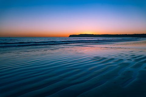 海滩，海岸，夏天，美国，视图，远景