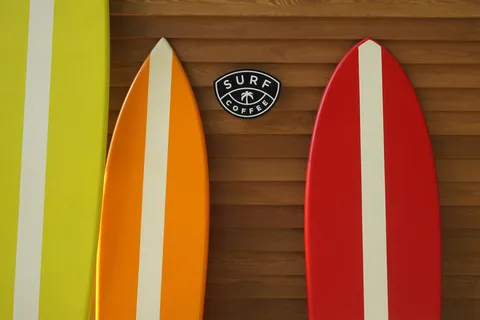 咖啡,商店,夏季,冲浪,冲浪板 咖啡,商店,夏季,冲浪,冲浪板