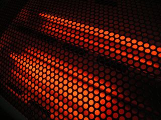 抽象，背景，圆，电动，发光，热，加热器，热，工业，红外，对象，模式，温暖