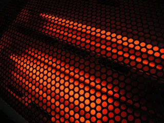 抽象，背景，圆，电动，发光，热，加热器，热，工业，红外，对象，模式，温暖