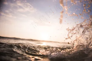 巴厘岛，滴眼液，乐趣，海洋，海，天空，飞溅，冲浪，浪潮，水，波