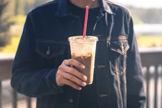 咖啡,饮料/饮品,杯子,中山装,咖啡/可可饮料-冰拿铁咖啡饮料,牛仔布