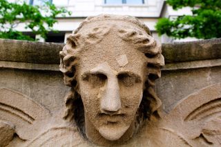 年龄，体系结构，城市，混凝土，设计，图，具有里程碑意义，纪念碑，旧，装饰，雕塑，石头，纹理，风化，破旧