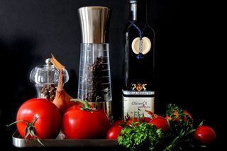 意大利语，意大利，橄榄油，西红柿，西红柿，蔬菜，蔬菜，醋