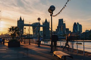 桥梁,建筑,江河,城市街道,天空,伦敦