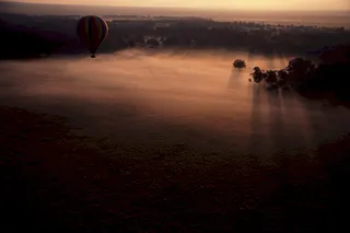 非洲，非洲，气球，美丽，晚上