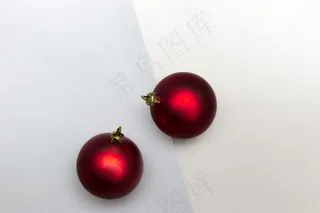 小玩意，圣诞节，装饰，节日，平躺，高清壁纸，假日，柔和，红色