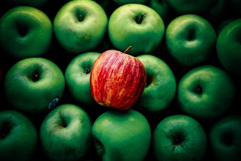 苹果，苹果，食品，水果，水果，绿色，红色