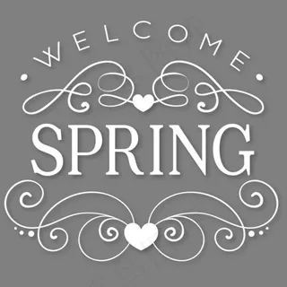 欢迎来到春季艺术字,免抠元素艺术字