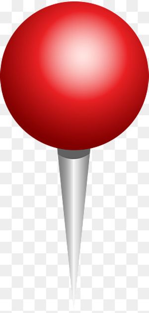 红色圆形地标箭头图,免抠元素