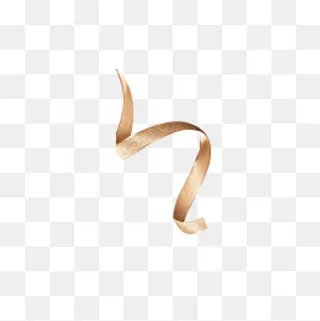 金色彩带节日元素,免抠元素