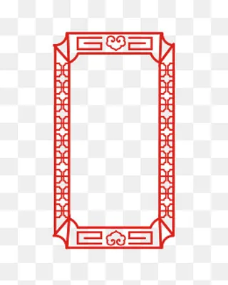 矢量手绘中国风边框,免抠元素