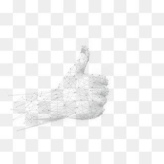 大拇指高科技点线面线条,免抠元素