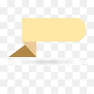 折纸简约对话标签,免抠元素