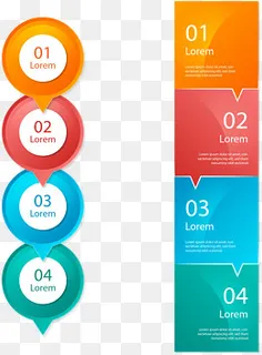 矢量手绘PPT步骤图