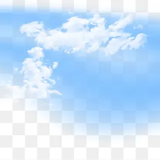 蓝天白云效果元素,免抠元素