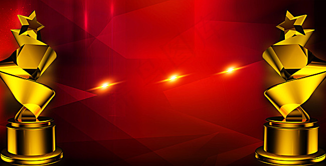 大气奖杯褶皱红色背景素材背景图片素材,背景元素