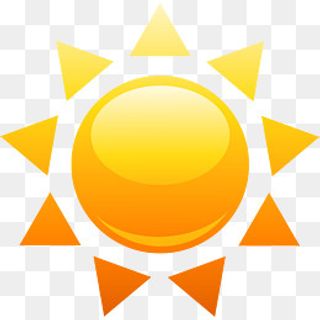 创意三角形太阳素材