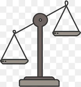 卡通天平矢量图下载