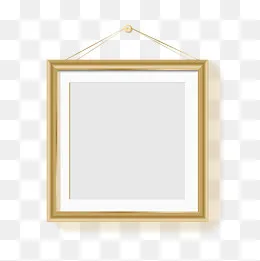 金色质感艺术画框相框,免抠元素