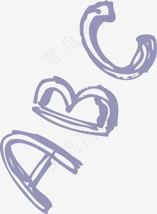 创意蓝色艺术字