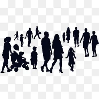 人物剪影背影素材,免抠元素