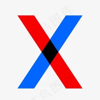 孟菲斯创意字母X