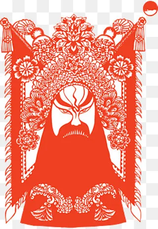 传统文化国粹传统脸谱,免抠元素