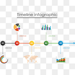 扁平流程表,免抠元素