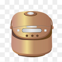 黑色的电饭煲插画