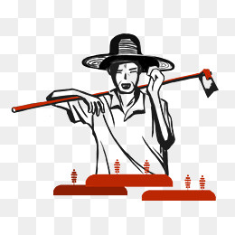 手绘劳动节装饰元素,免抠元素