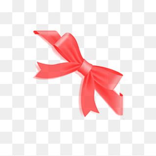 卡通彩带蝴蝶结png,免抠元素