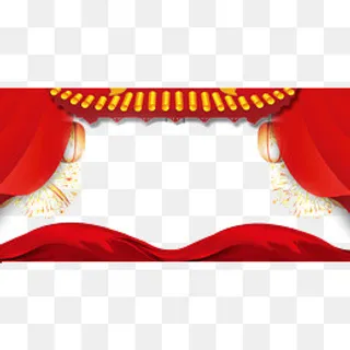 春节喜庆背景psd分层图,免抠元素