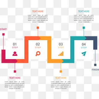 矢量手绘步骤图,免抠元素