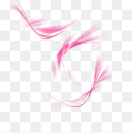 粉色特效曲线设计,免抠元素